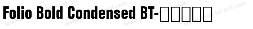 Folio Bold Condensed BT字体转换